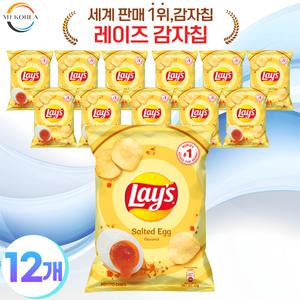 레이즈 쏠티드 에그맛 미니 감자칩 50g x 12개 생감자칩 간식 맥주 안주 캠핑스낵
