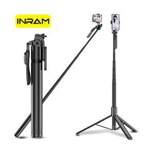 INRAM-C08 셀카봉 짐벌 스태빌라이저 다기능 라이브 스트리밍 카메라 휴대용 삼각대 데스크탑 스탠드 1.8M