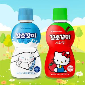 [산리오 패키지] 광동 꼬소꼬미 밀크맛 사과맛 200ml 20입 (2종 택1) / 어린이음료