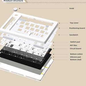 ZUOYA GMK70 VIA/Qmk 별도의 게임용 기계식 키보드 키트 유선 무선 블루투스스왑 가능 가스켓 맞춤형 분할