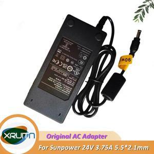 Sunpower 전원 공급 장치용 오리지널 AC 어댑터 충전기 EA10952E-240 24V 3.75A 90W 5.5x2.1mm