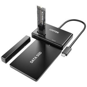Unitek M.2 NVMe SSD 인클로저 케이스 USB 3.2-M2 SATA 어댑터(2.5