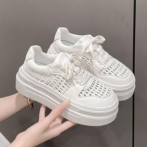 여성 통굽 여름 펀칭스니커즈 키높이 캐주얼 M08Z2 슈슈2
