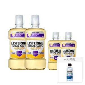 리스테린 검케어 마일드 750ml, 2개 + 250ml, 2개 + 증정(캐비티케어 마일드 100ml, 1개)