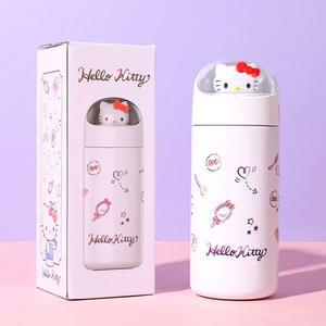헬로키티 우주캡슐 피규어 텀블러 350ml어 빨대물컵 휴대용보틀 캐릭터보 유아동보 동물병 식기 어린이물