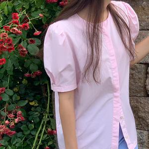 제너 퍼프 반팔 블라우스 여름 여성 출근룩 데일리룩