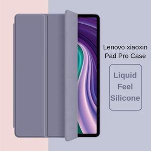 Xiaoxin Pad 2024 PU 가죽 실리콘 뒷면 커버 Lenovo Tab M11 TB-330FU 태블릿 케이스