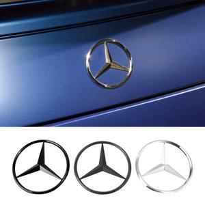 ABS 테일 스타 엠블럼 블랙 실버 후면 트렁크 로고 스티커 배지, 메르세데스 벤츠 GLA180 GLA200 X156 A156