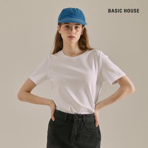 여성40수반팔라운드넥티셔츠 LATS0211