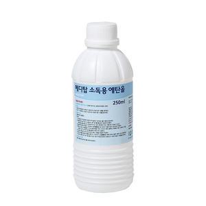 메디탑 소독용 에탄올 250ml 에탄올액 피부 소독 살균