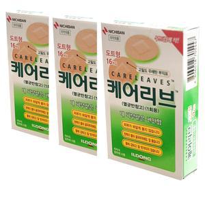 일동) 케어리브 도트 (16개입) x 3팩 멸균반창고
