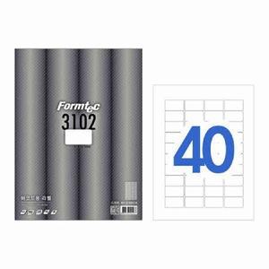 폼텍 라벨40칸100매 LS-3102(바코드용 47x26.9mm)