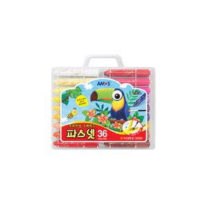아모스 파스넷 크레파스 36색 미술용품 문구