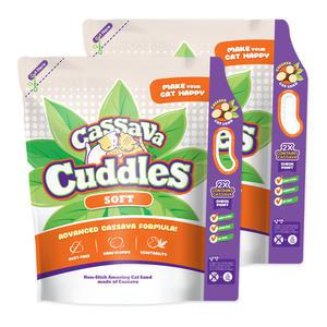 커들스 친환경 카사바 모래 소프트 6L x 2개 가는 입자