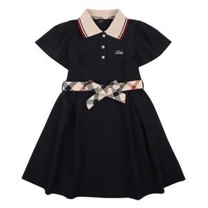 닥스키즈 닥스리틀 아이코닉 DSM81NJ67P_NV 주니어 여아 여름 반팔 카라 원피스 네이비
