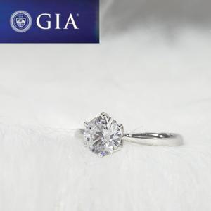 GIA 1캐럿 랩그로운다이아몬드 6발 14k 18k 반지 실험실 인공 랩 다이아몬드 시세