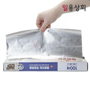 브래나쿡 뽑아쓰는 쿠킹호일 SKA 30x28cm 100매입 33개 업소용 대용량 호일