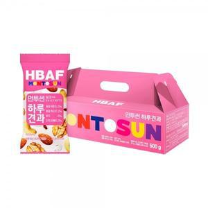 HBAF 바프 먼투썬 하루견과 핑크 선물세트 (20g X 30봉)