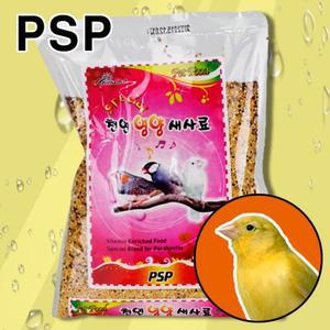 PSP 부산사료 소형 애완 조류 카나리아 잉꼬 문조 모란 천연 영양 새 먹이 모이 600g