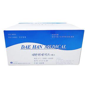 대한위재 접은거즈 4X8X8p 100매 절단거즈 의료용