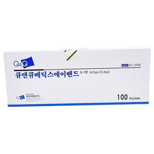 큐앤큐 메딕스밴드 1호S 드레싱밴드 부직반창고 100매입