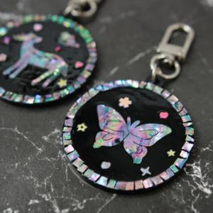 [기타]자개 키링 만들기 DIY 키트 나전칠기 공예 한국 전통 기념품 굿즈 외국인 친구 선물