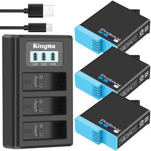 GoPro Hero 8 7 6 용 정품 블랙 배터리, 완전 디코딩 1680mAh