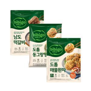 비비고 남도떡갈비 450g x1개+동그랑땡 340g x1개+해물완자 340g x1개