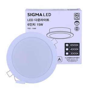 LED매입형등기구 SIGMA LED 150MM 15W 6500K LSD615D