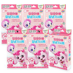 국내생산 캐치티니핑 영유아용 열냉각시트 6매입 6개 저자극 유아