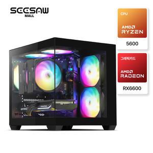 [시소몰] SEESAW 게이밍PC-0003 (5600/RX6600) 게임용 조립PC AMD 가성비 데스크탑 본체