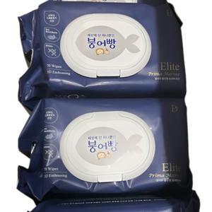 붕어빵 엘리트 올인원 프리마 마린 물티슈 캡형 70매 20개
