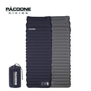 PACOONE 10Cm 두꺼운 슬리핑 패드 초경량 자체 팽창 에어 매트리스 접합 침대 해변 피크닉 매트 캠핑 텐트 쿠션