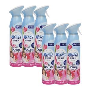 페브리즈 에어 다우니향 165g x6 /실내냄새제거/방향제