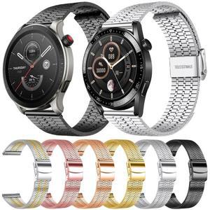 화웨이 GT 432e프로용 워치 스트랩46mm 밴드스테인리스 스틸 액티브 2 팔찌삼성호환 갤럭시 워치 64 클래식