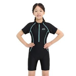 [보리보리/제테스]MARIO제테스 여아 스플래쉬 집업 반팔 3부 올인원 수영복 CREAM MINT G2i562