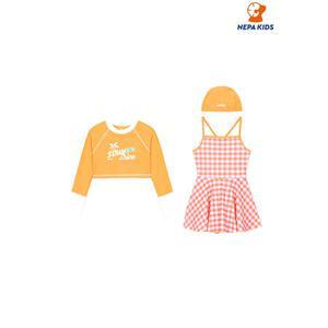 [하프클럽/네파]NEPA KIDS 네파키즈 여아 다이브 패턴 2 IN 1 래시가드 원피스 KK43009