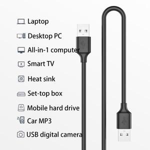 USB-USB 연장 케이블 유형 A 남성-남성 USB 익스텐더 Xiaomi 라디에이터 하드 디스크 웹 콤 카메라 PC 확장