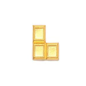 24K 순금 테트리스 블록 오브제 x3 3g