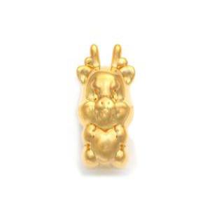24K 순금 십이간지 용띠 팔찌용 참 0.5g
