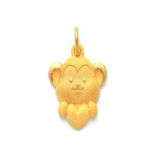 24K 순금 십이간지 원숭이띠 돌펜던트 1.88g