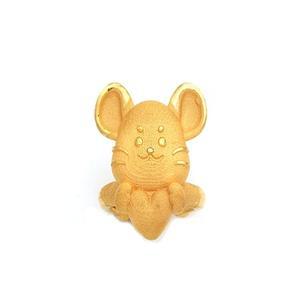 [비앤비골드] 24K 순금 십이간지 쥐띠 돌반지 3.75g