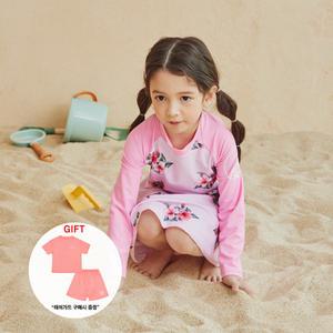 [롯데백화점]아이스샌드 키즈 아동 래쉬가드 4피스세트 UNU-33103 + 트레이닝세트 사은품 포함
