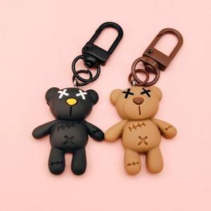 가방꾸미기 엑스 자동차키링 곰돌이 키홀더 고리 (3o2JJ)