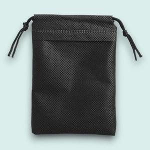 고품질 게더릭 양쪽 스트링 부직포 주머니 30p 12x15 블랙 부직포백 부직포포장파우치 (WFHSJQR)