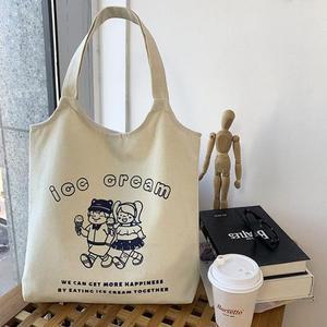 [라일리] Rly 여자 패션 캔버스 토트백 학생 에코백  숄더백  11133702)
