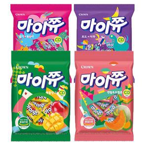 마이쮸 284g 딸기복숭아포도사과 마이쮸100g 애플망고캔탈루프멜론 혼합4봉