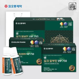 코오롱제약 쎈 실크알부민 VIP 750 액상 고함량 마시는 알부민 30병