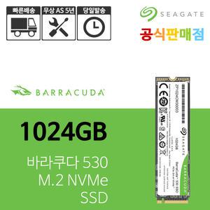 씨게이트 바라쿠다 530 M.2 NVMe SSD 1024GB