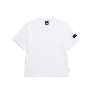 내셔널지오그래픽 NATIONALGEOGRAPHIC N252UTS902 와펜 세미오버핏 반팔 티셔츠 WHITE 783140